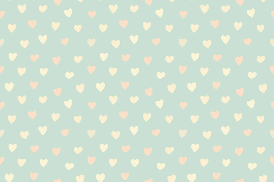 Cute Pastel Hearts Wallpaper
