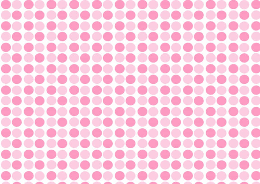 Cute Pink Polka Dot Pattern Wallpaper