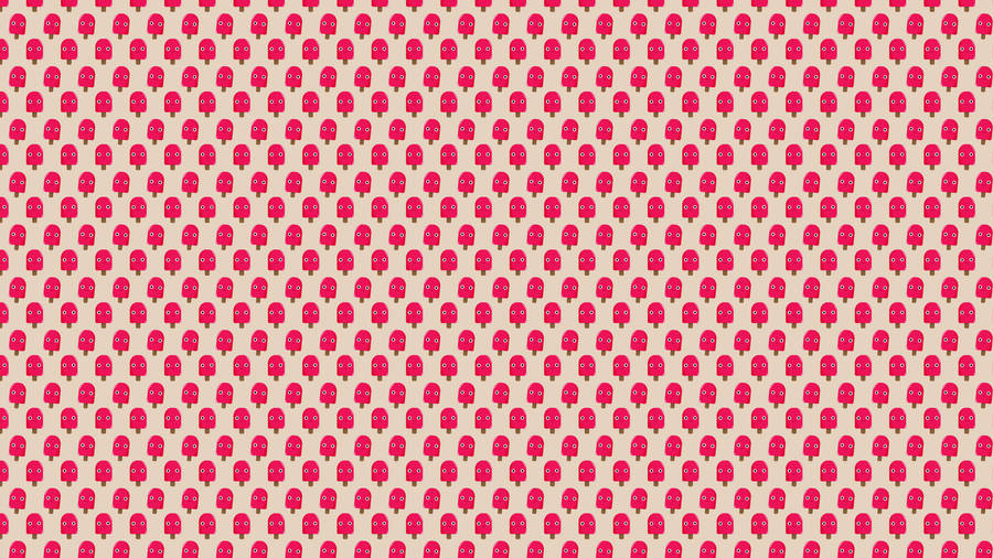 Cute Popsicle Pastel Red Aesthetic Wallpaper