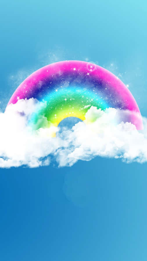Cute Rainbow Digital Art Wallpaper