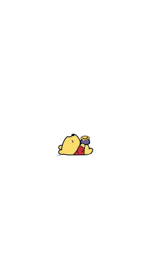 Cute Simple Pooh Bear Wallpaper