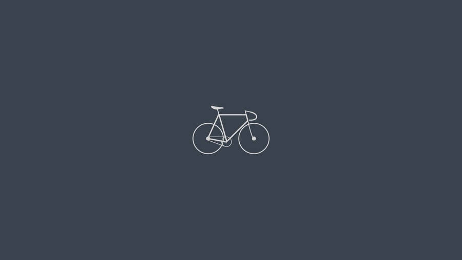 Cute Simple White Bike Wallpaper