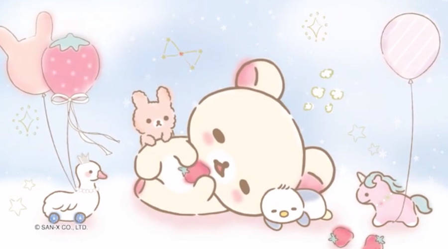 Cute Sleeping Rilakkuma Wallpaper