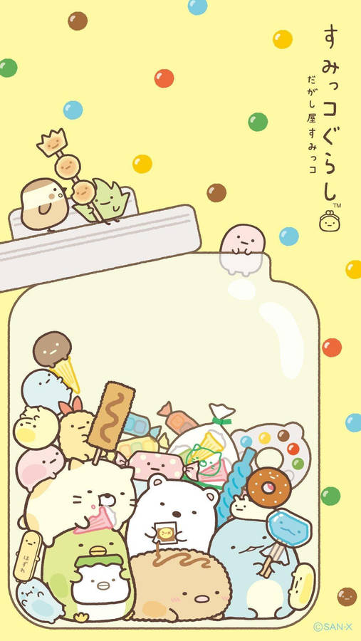 Cute Sumikko Gurashi Aesthetic Phone Wallpaper
