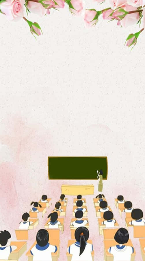 Cute Teacher In Portrait Wallpaper