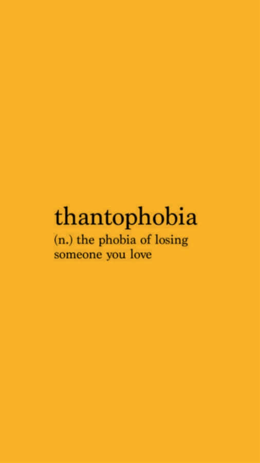 Cute Vsco Aesthetic Thantophobia Wallpaper