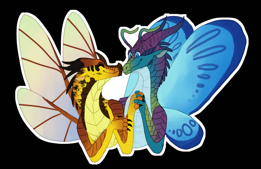 Cute Wings Of Fire Blue Cricket Wallpaper