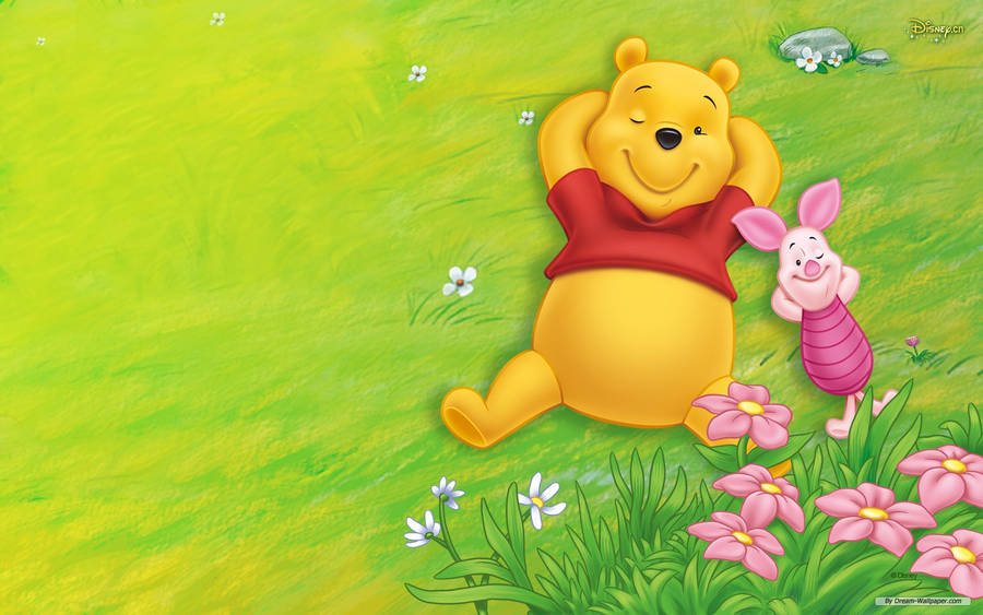 Cute Winnie The Pooh Iphone Display Wallpaper