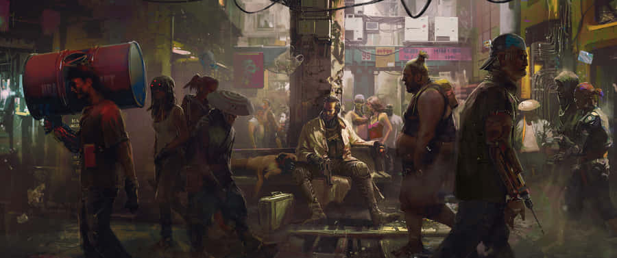 Cyberpunk 3440x1440 Screen Theme Wallpaper