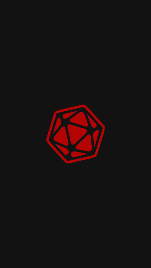 D20 Cutout Gamer Phone Wallpaper