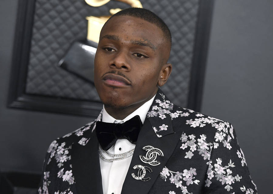 Dababy Floral Tuxedo At Grammy Awards Wallpaper