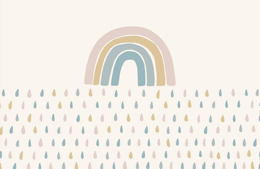 Dainty Pastel Cute Rainbow Wallpaper