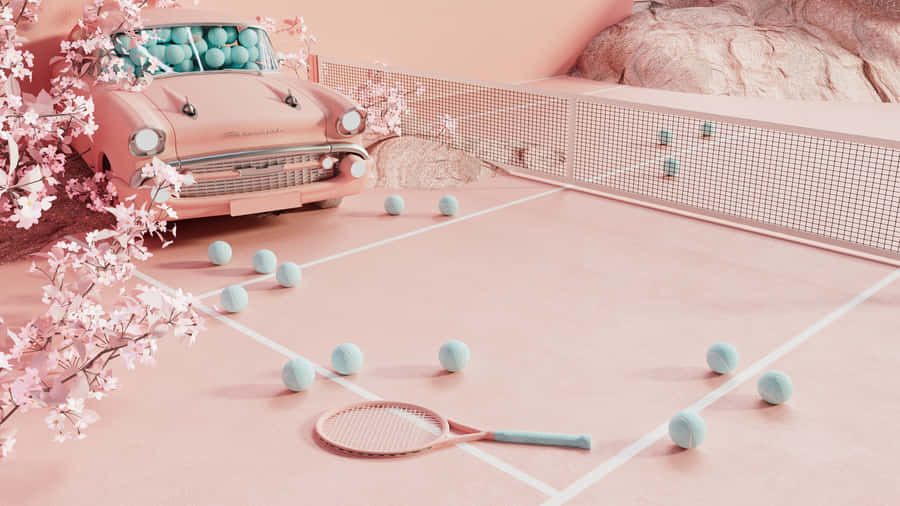 Danish Aesthetic Tennis Wallpaper