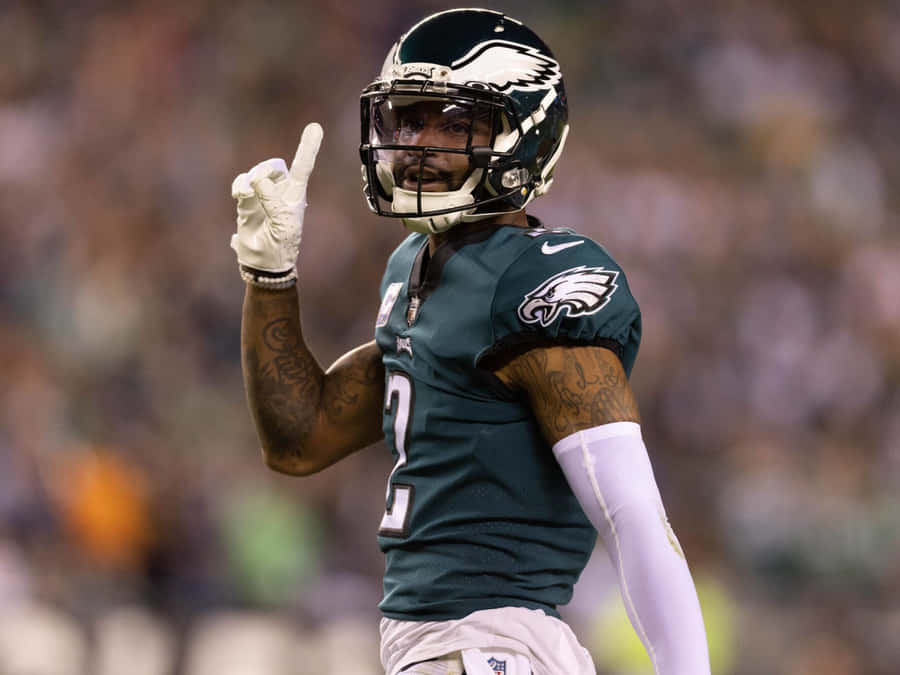 Darius Slay Hand Pose Football Photography Wallpaper