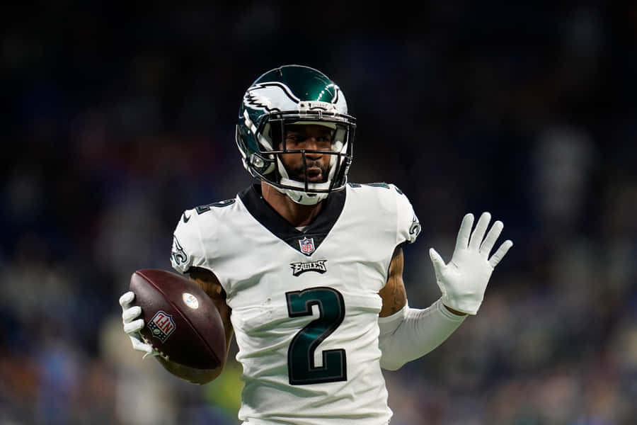 Darius Slay Hands Up Football Photography Wallpaper