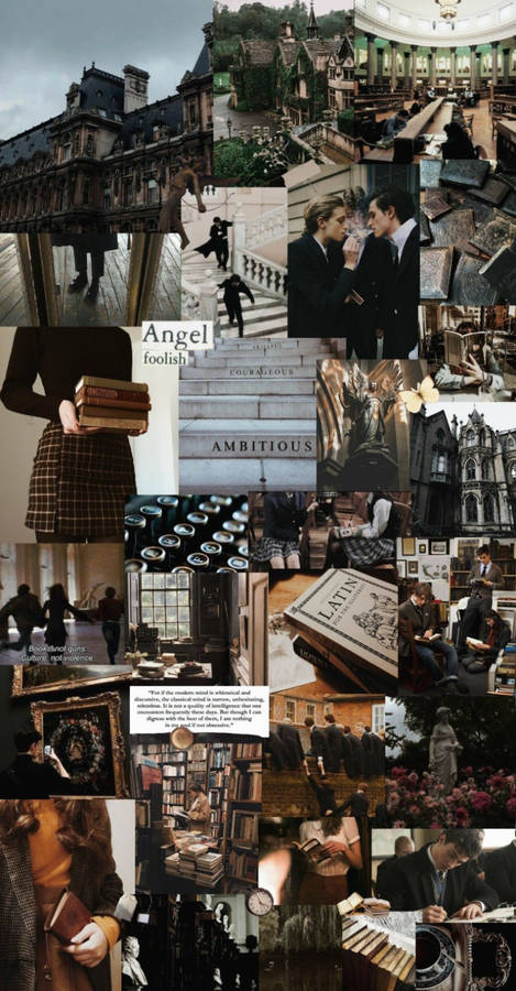 Dark Academia Latin Wallpaper