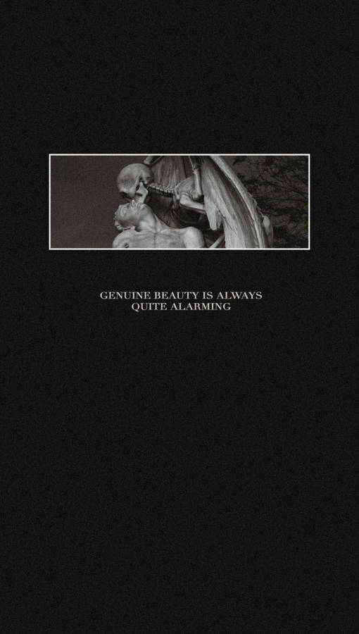 Dark Academia Minimalist Wallpaper