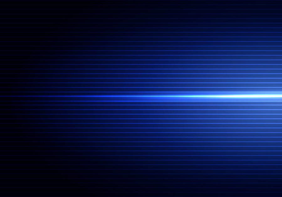 Dark Blue Background Glowing Light Stripes Wallpaper