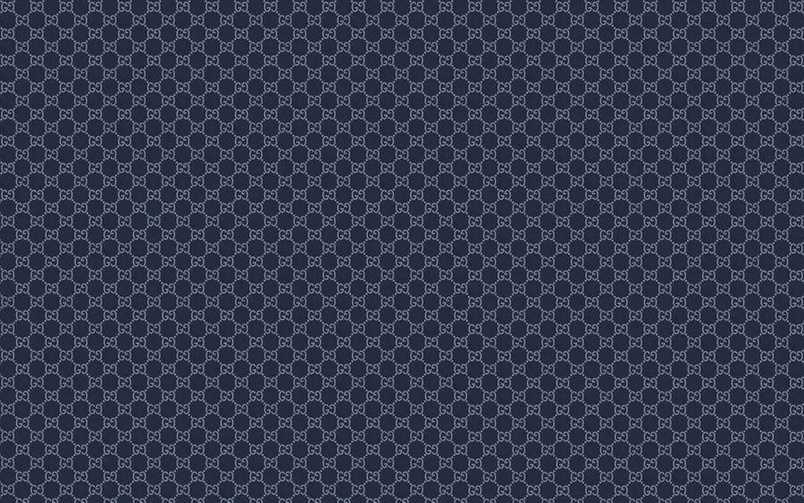 Dark Blue Gucci Pattern Wallpaper