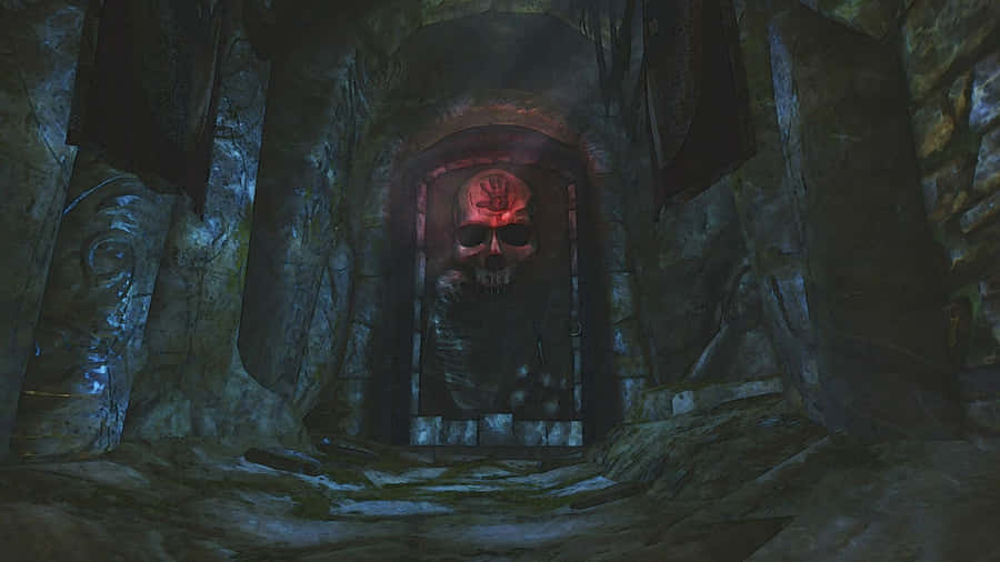 Dark Brotherhood Skull Door Wallpaper