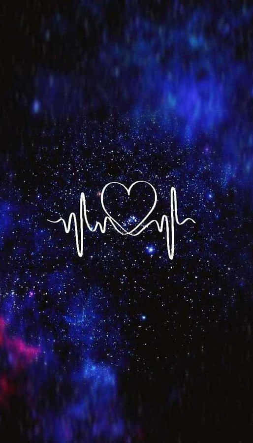Dark Cute Heartbeat Ipad Wallpaper