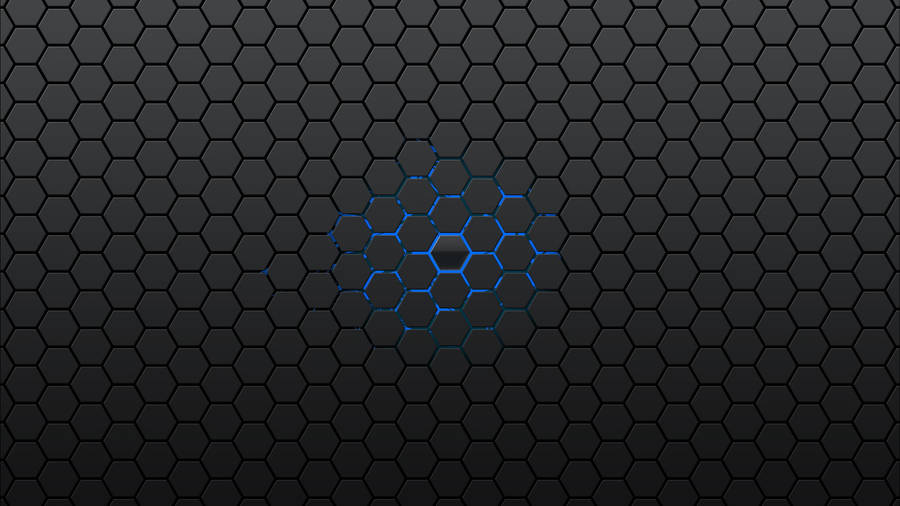 Dark Gray Abstract Honeycomb Wallpaper