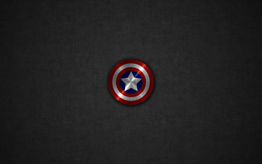 Dark Gray Captain America Shield Wallpaper