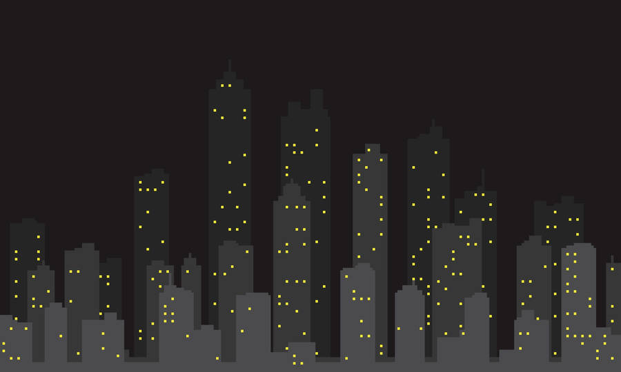 Dark Gray Vector City Wallpaper