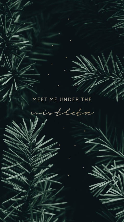 Dark Green Christmas Aesthetic Wallpaper