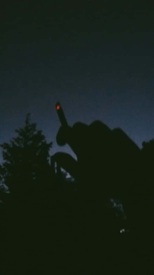 Dark Grunge Tumblr Aesthetic Cigarette On Hands Wallpaper