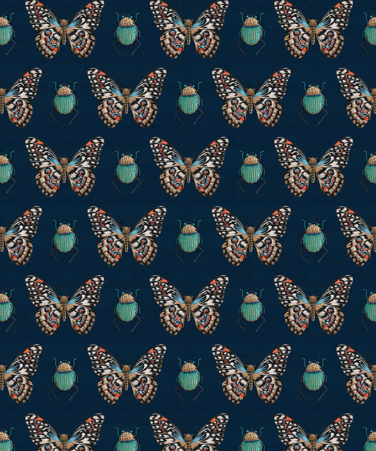 Dark Insects Wall Decor Wallpaper