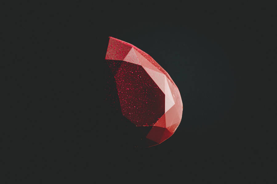 Dark Minimalist Ruby Wallpaper