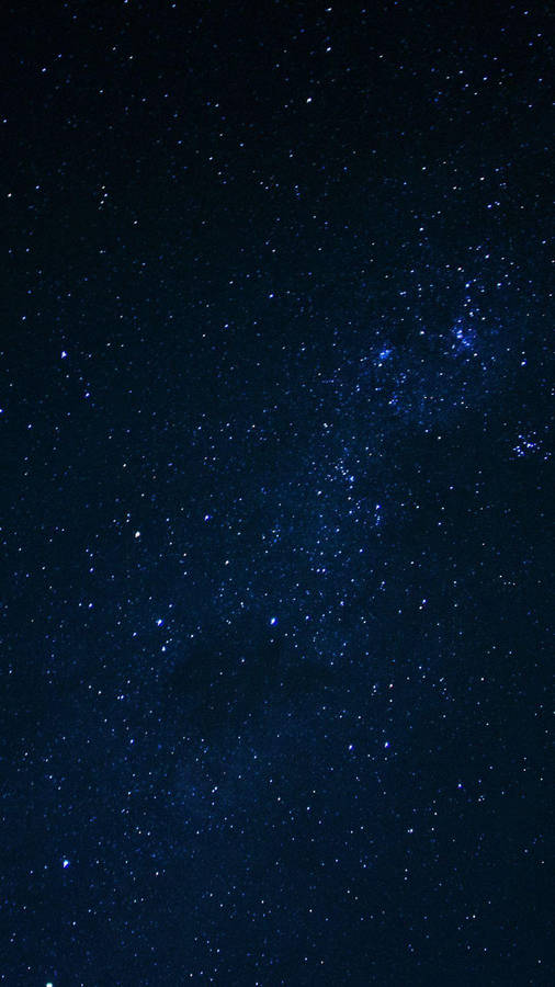 Dark Phone Night Sky With Stars Wallpaper