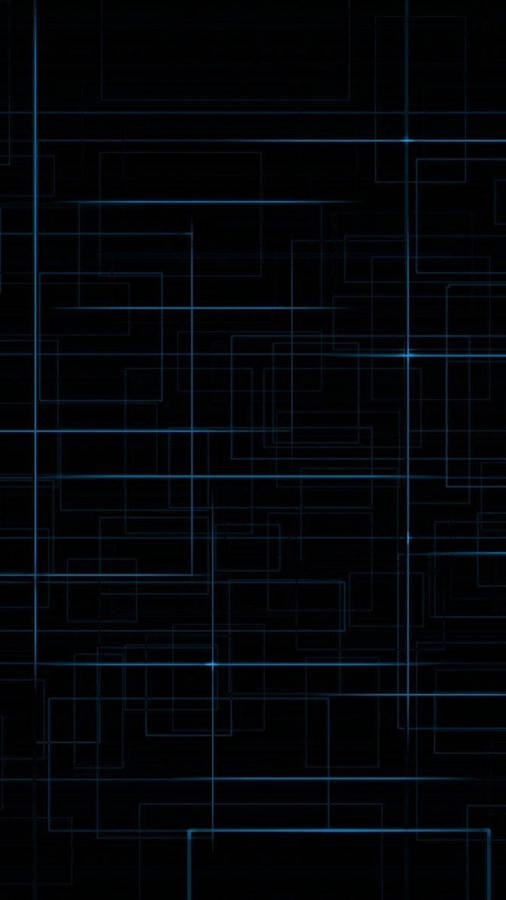 Dark Phone With Blue Lines Wallpaper