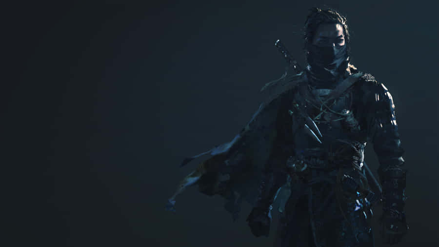 Dark Samurai With Black Mask Wallpaper