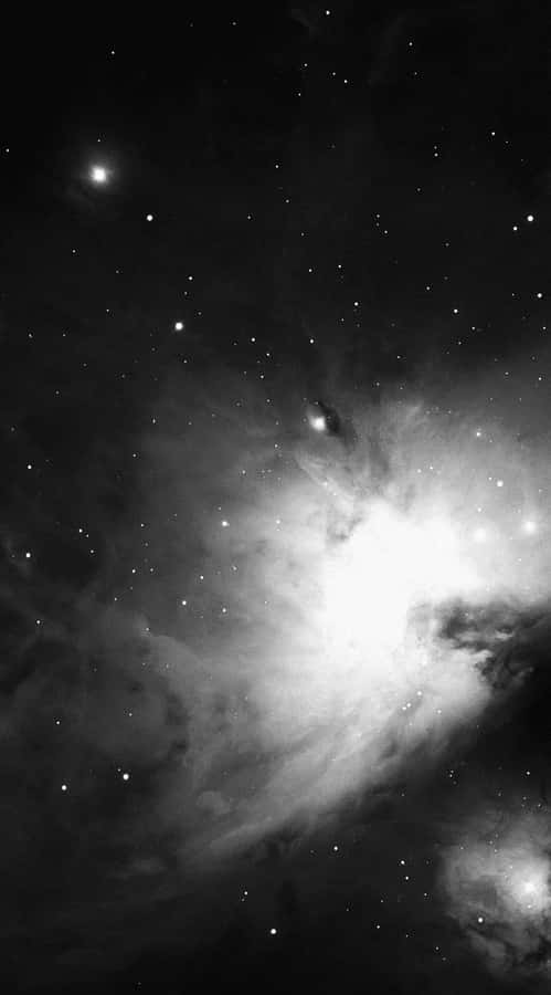 Dark Space With Hazy Clouds Wallpaper