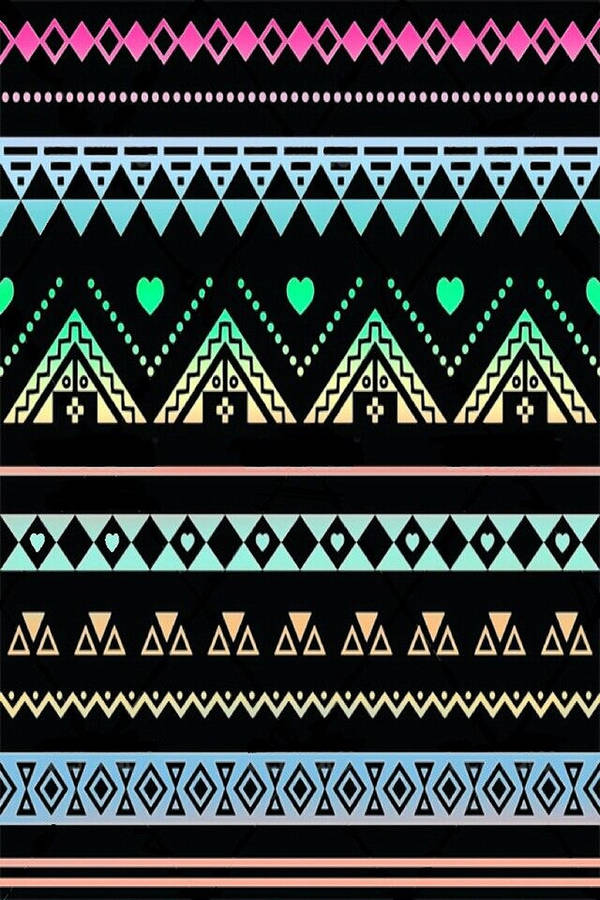 Dark Tribal Pattern Wallpaper