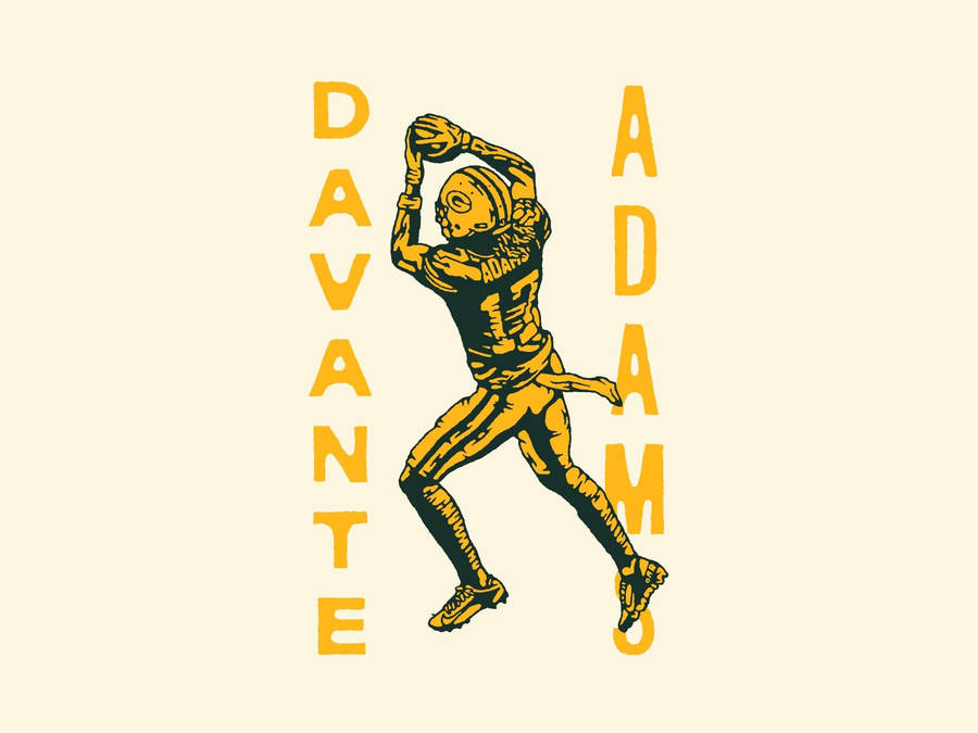 Davante Adams Digital Art Wallpaper
