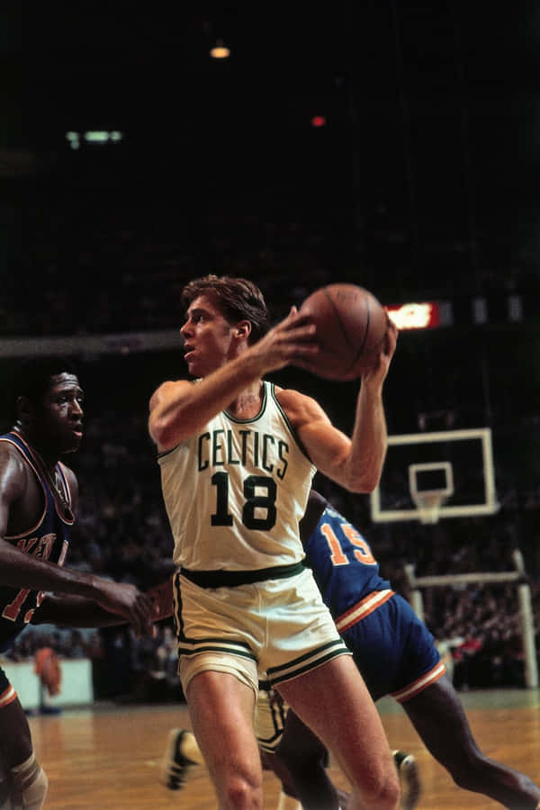 Dave Cowens With The Ball In His Hands Wallpaper