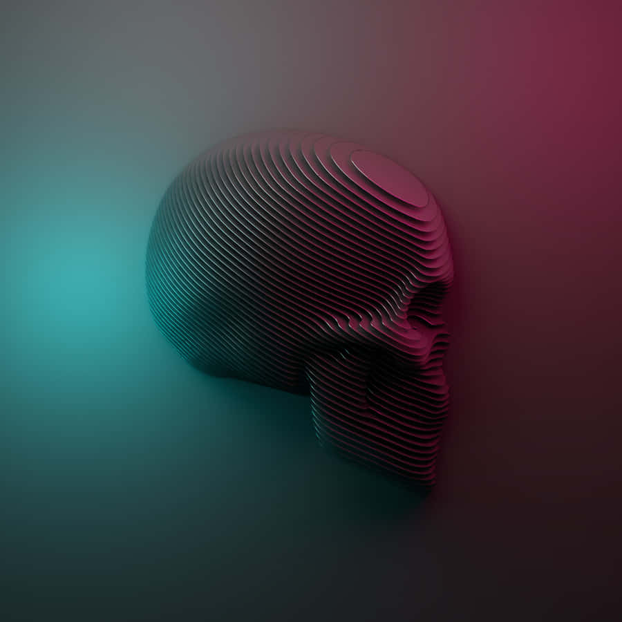 Dave2d Layered Skull Wallpaper