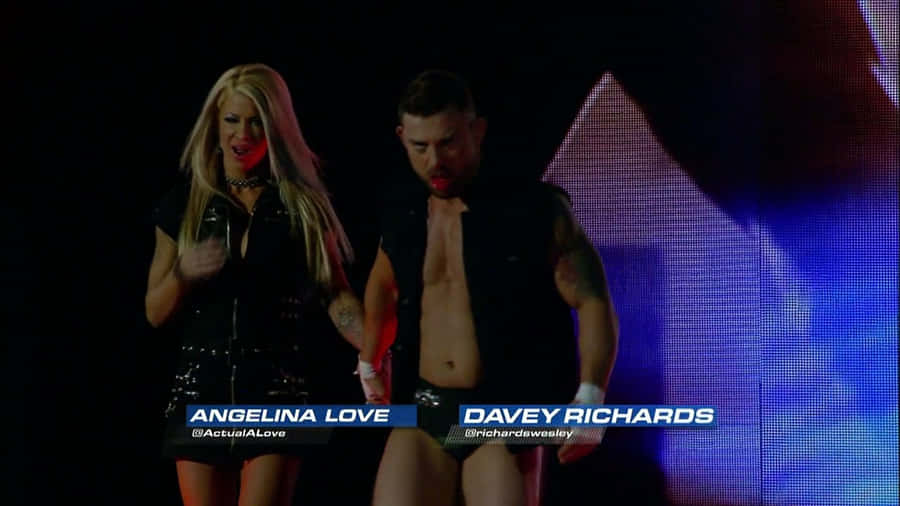 Davey Richards Angelina Love Impact Grand Wallpaper