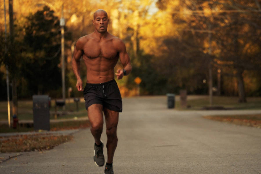 David Goggins Running Wallpaper