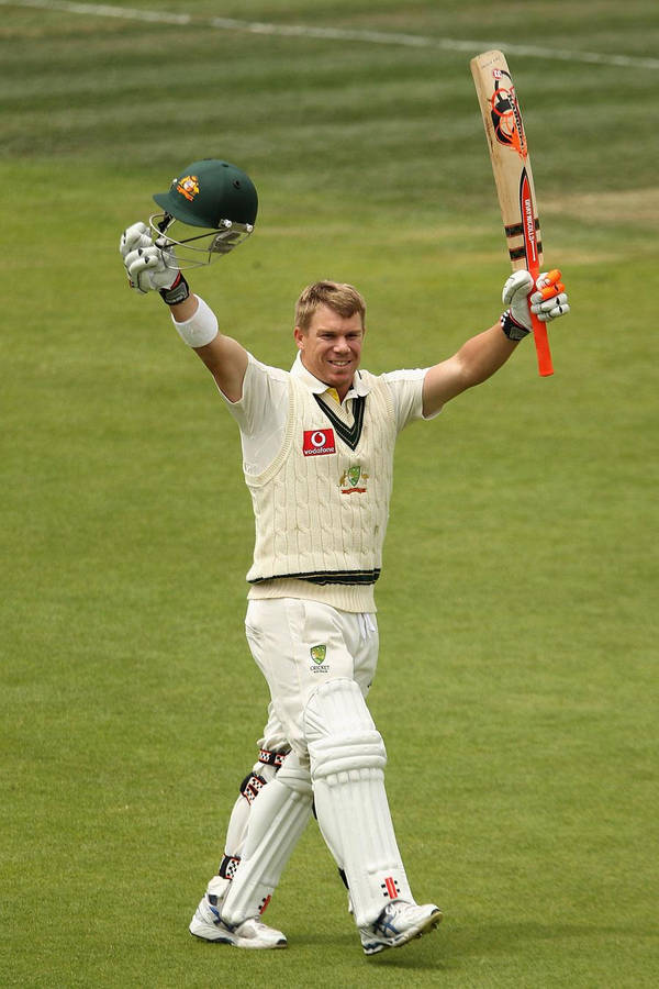 David Warner Arms Raised Wallpaper