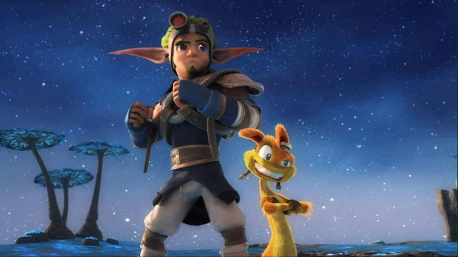 Daxter And Jak 2 Starry Night Wallpaper