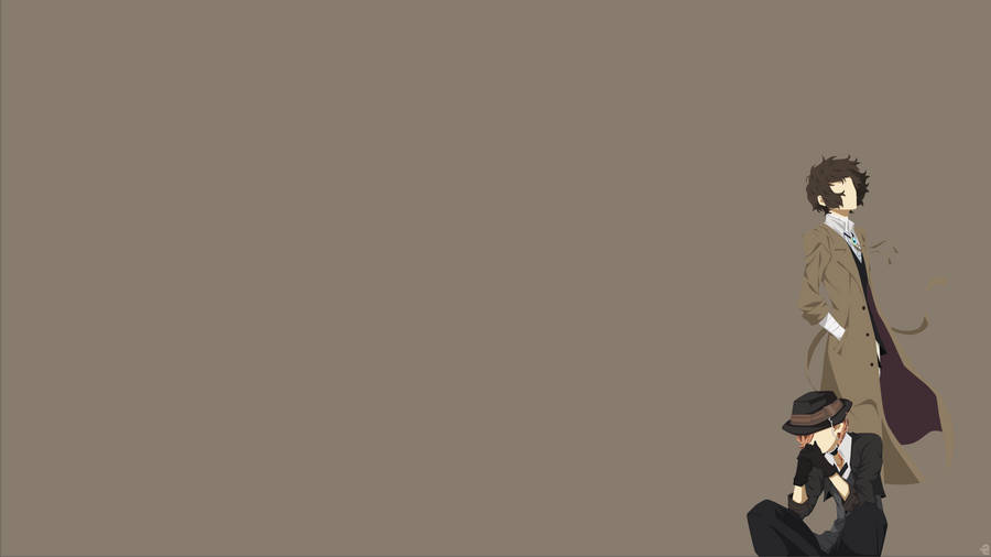 Dazai Minimalist Art Wallpaper