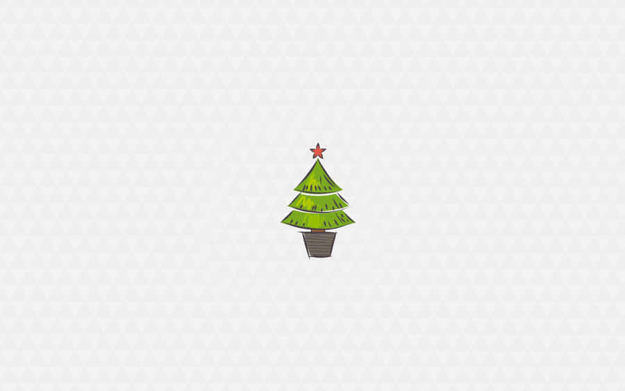 December Desktop With A Minimalist Christmas Theme Wallpaper