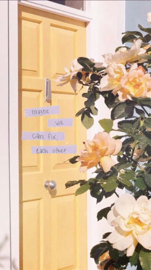 Declare Your Love Of Flowers With A Stunning Floral Aesthetic Iphone Background. Wallpaper