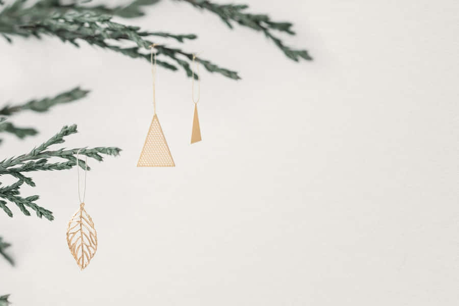 Decorations Minimalist Christmas Desktop Wallpaper