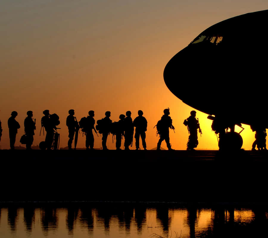 Dedicated To Service, Devoted To Country Wallpaper