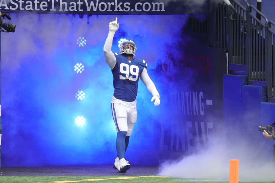 Deforest Buckner Blue Smoke On Field Entrance Wallpaper